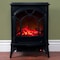 Hastings Home Electric Fireplace, Freestanding Space Heater with Faux Logs and Flame Effect, Black 237133BLX - alternate 1